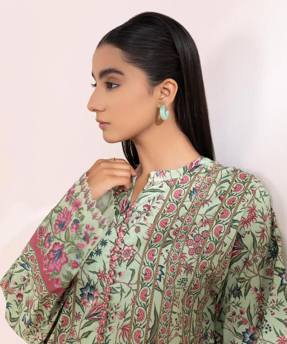 3 Piece - Embroidered Lawn Suit-0U3Pedy24V45