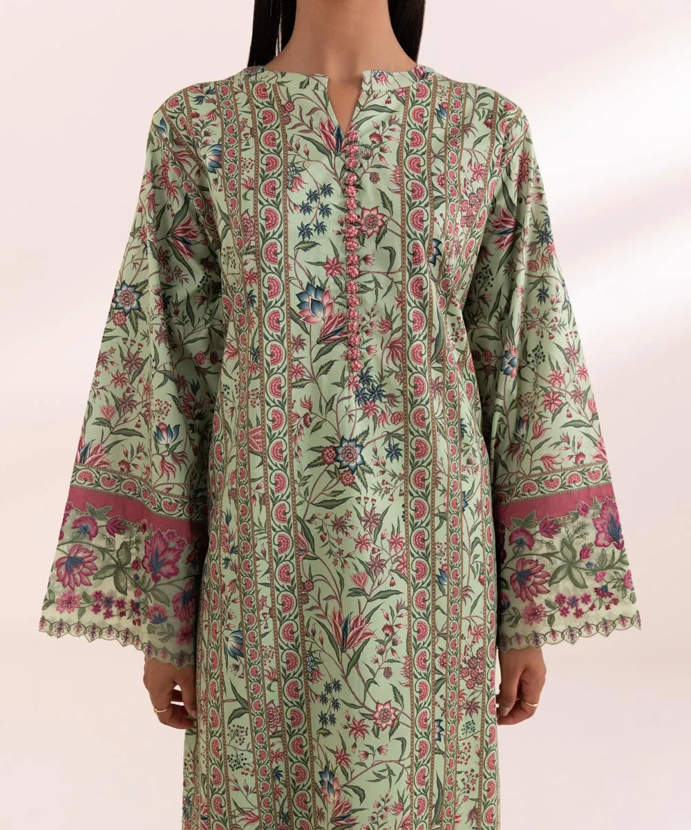 3 Piece - Embroidered Lawn Suit-0U3Pedy24V45