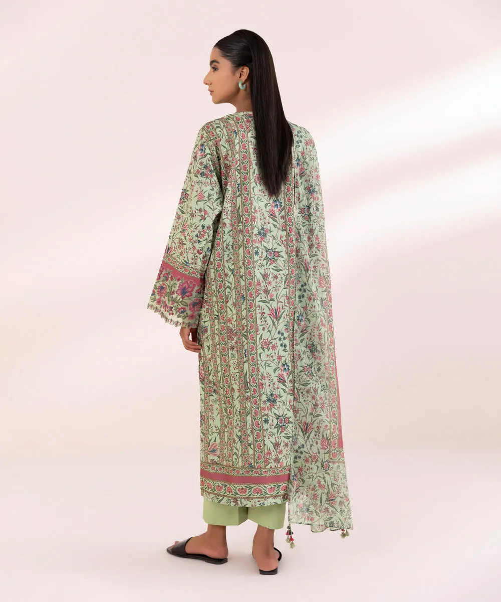 3 Piece - Embroidered Lawn Suit-0U3Pedy24V45