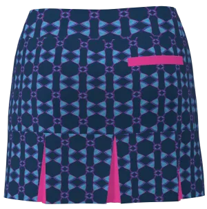 AB SPORT Women's Martini Print Back Pleat Golf Skirt - MART4KSHP2