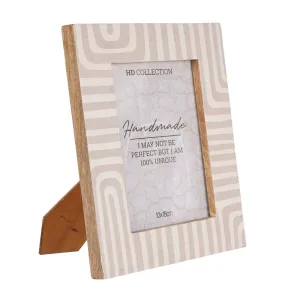Abstract Mango Wood Photo Frame 7" x 5"