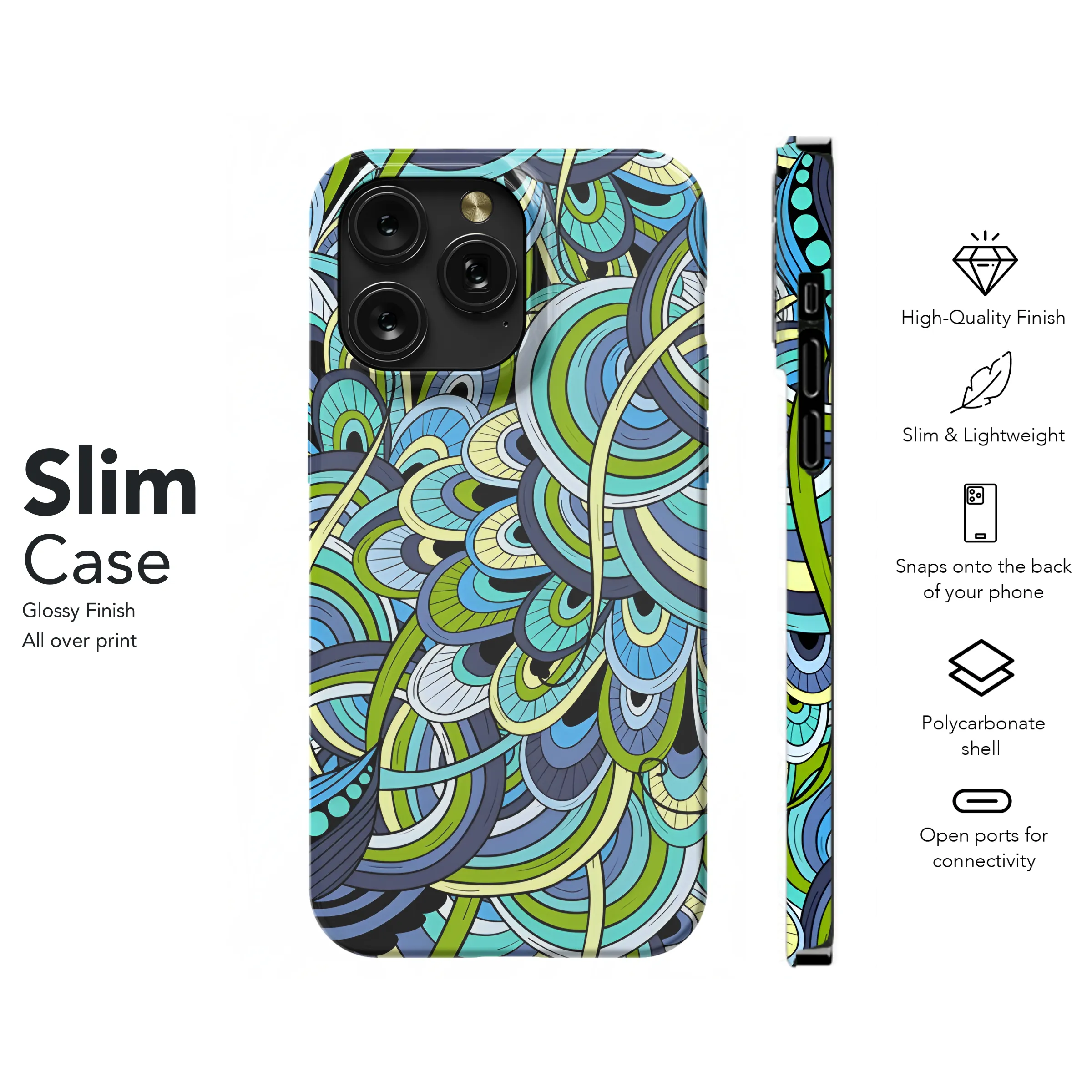 Abstract Ornamental Phone Case iPhone Samsung Cover Pixel 3816