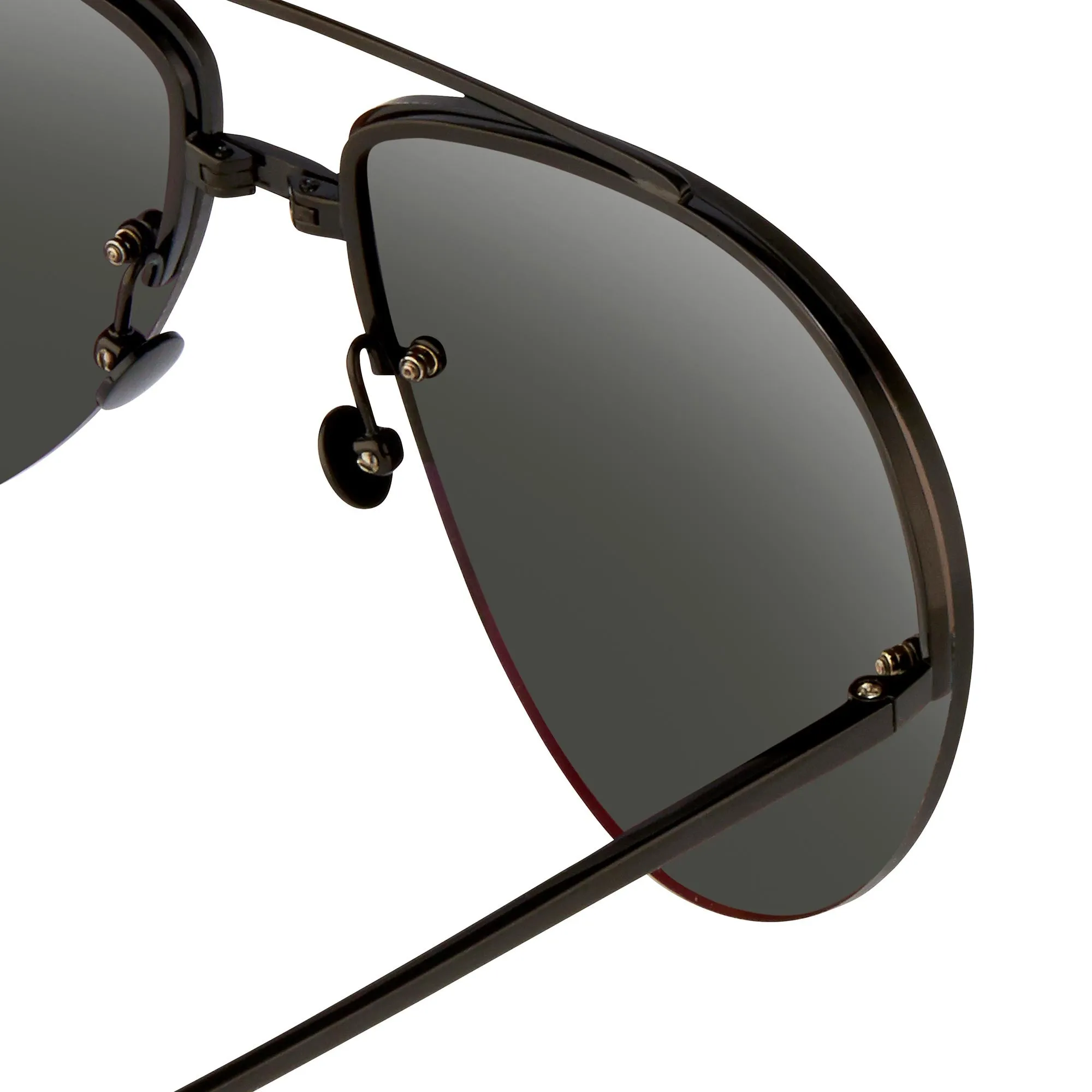 Ann Demeulemeester Men's Sunglasses Black and Grey AD13C4SUN