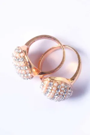 ARM Women's Gemisphere Zirconia Studded Ring