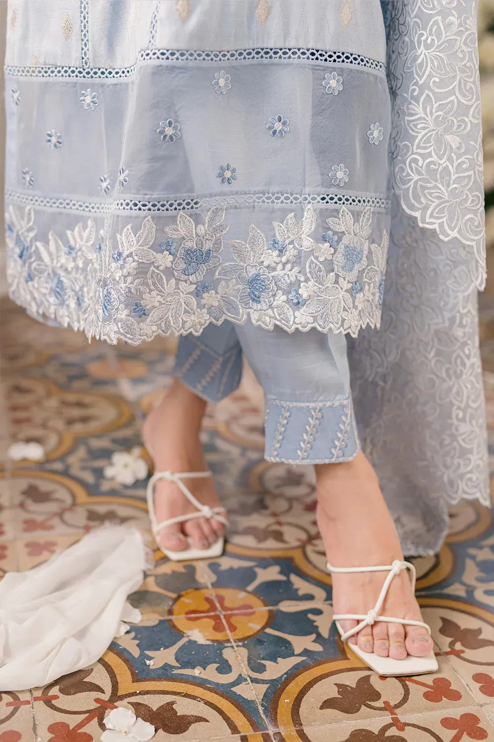 Azure | Ensembles Embroidered Formals | Slate Symphony