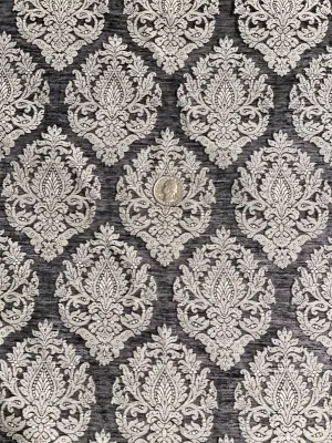 Black White Silk Cotton Blend Novelty 1025