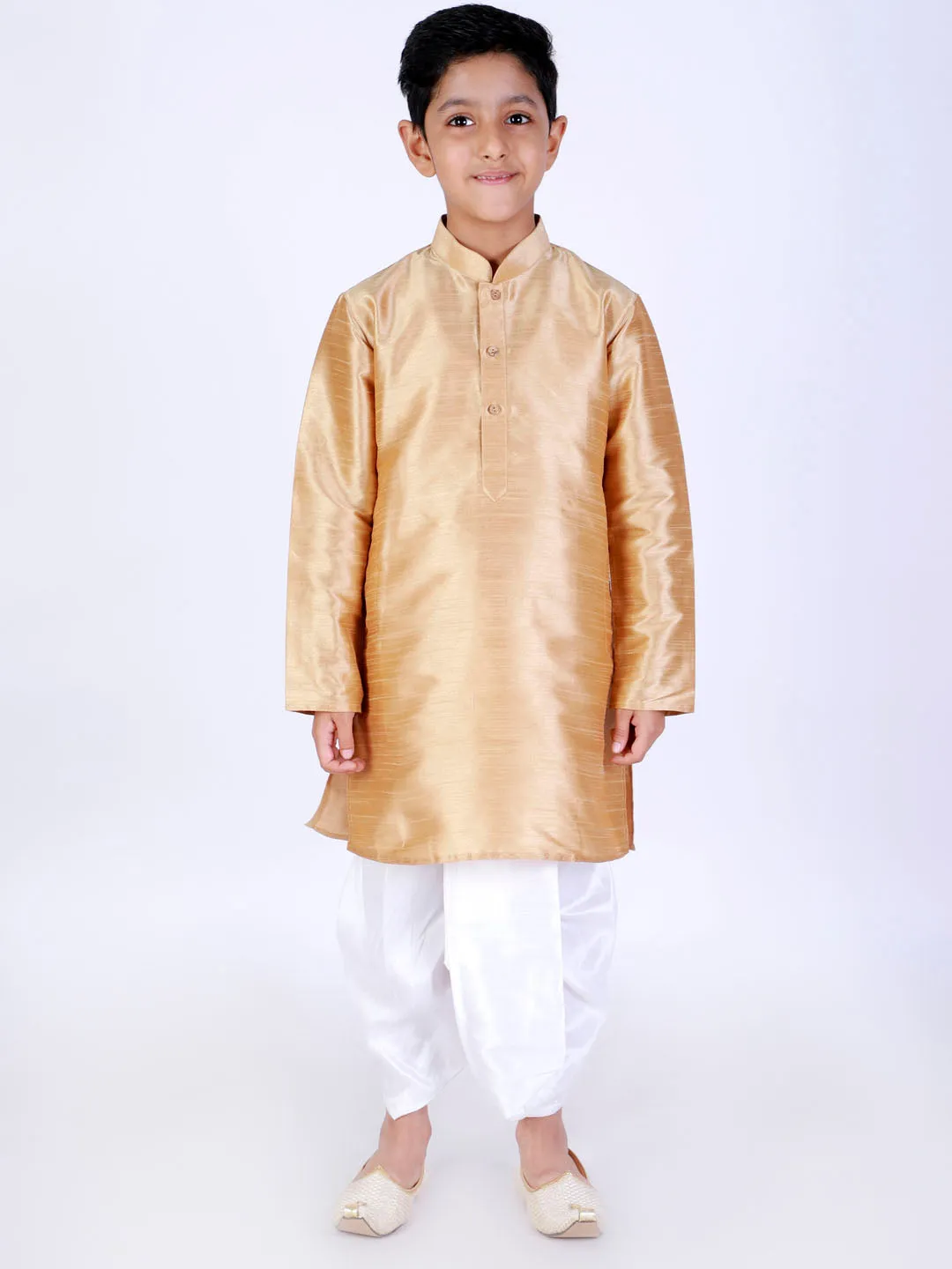 Boy's White Traditional Dhoti - Vastramay Boys