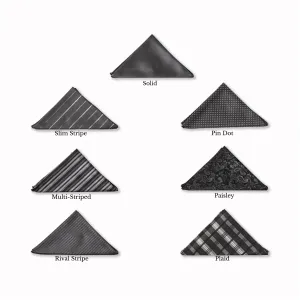 Classic Pocket Square - Onyx