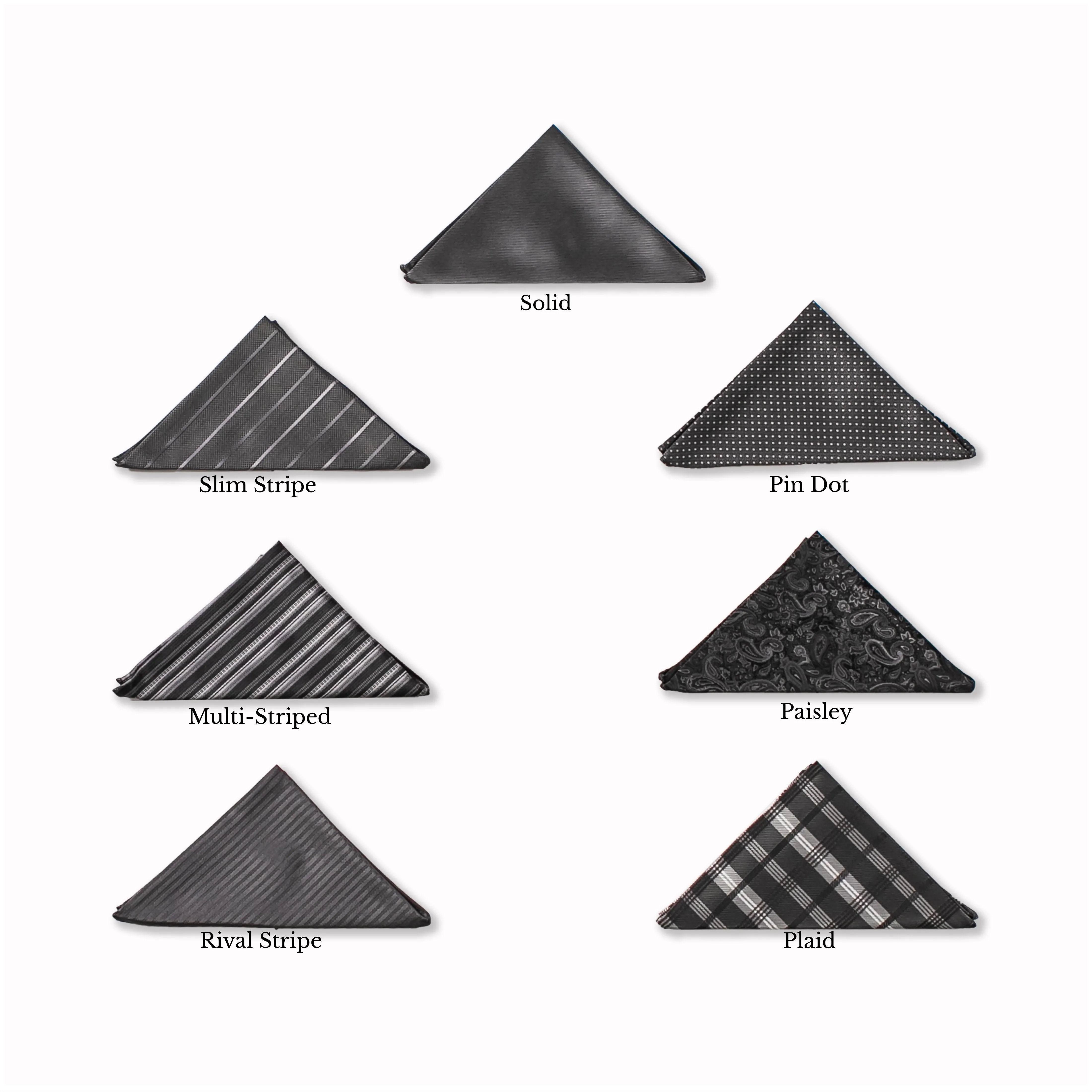 Classic Pocket Square - Onyx