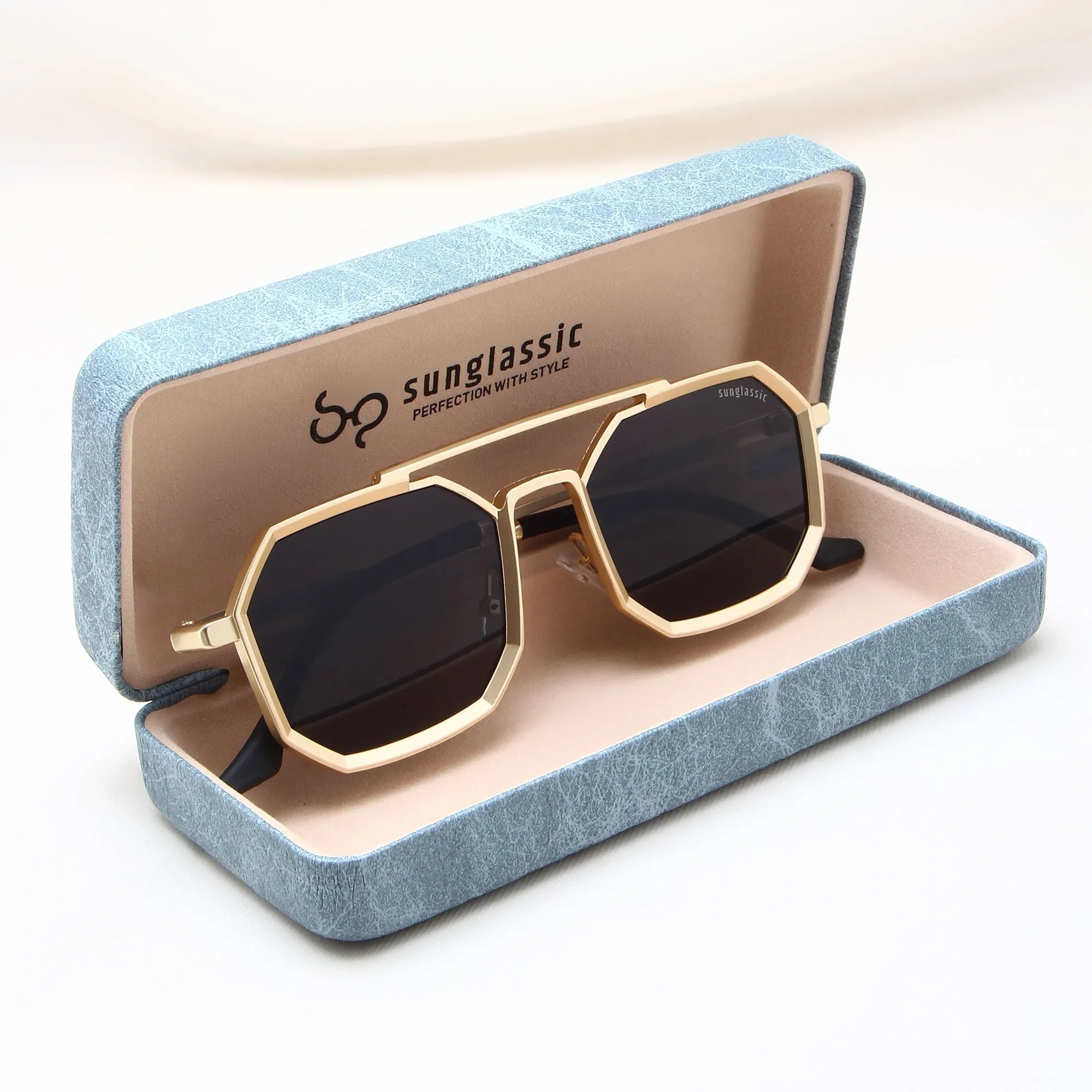 Commando Gold Black Edition Octagon Sunglasses