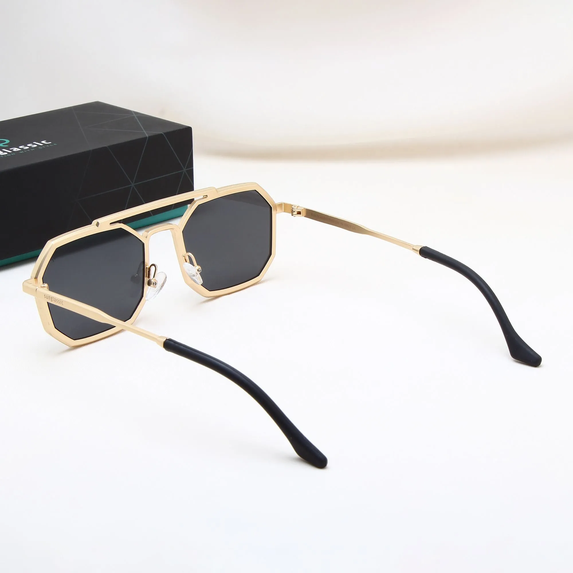 Commando Gold Black Edition Octagon Sunglasses