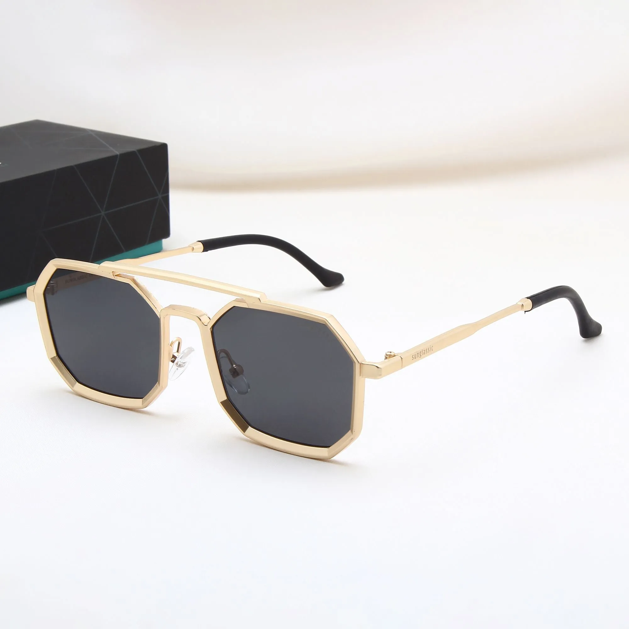 Commando Gold Black Edition Octagon Sunglasses