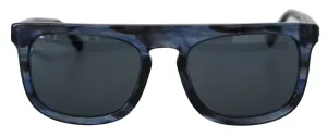 Dolce & Gabbana Elegant Blue Acetate Sunglasses