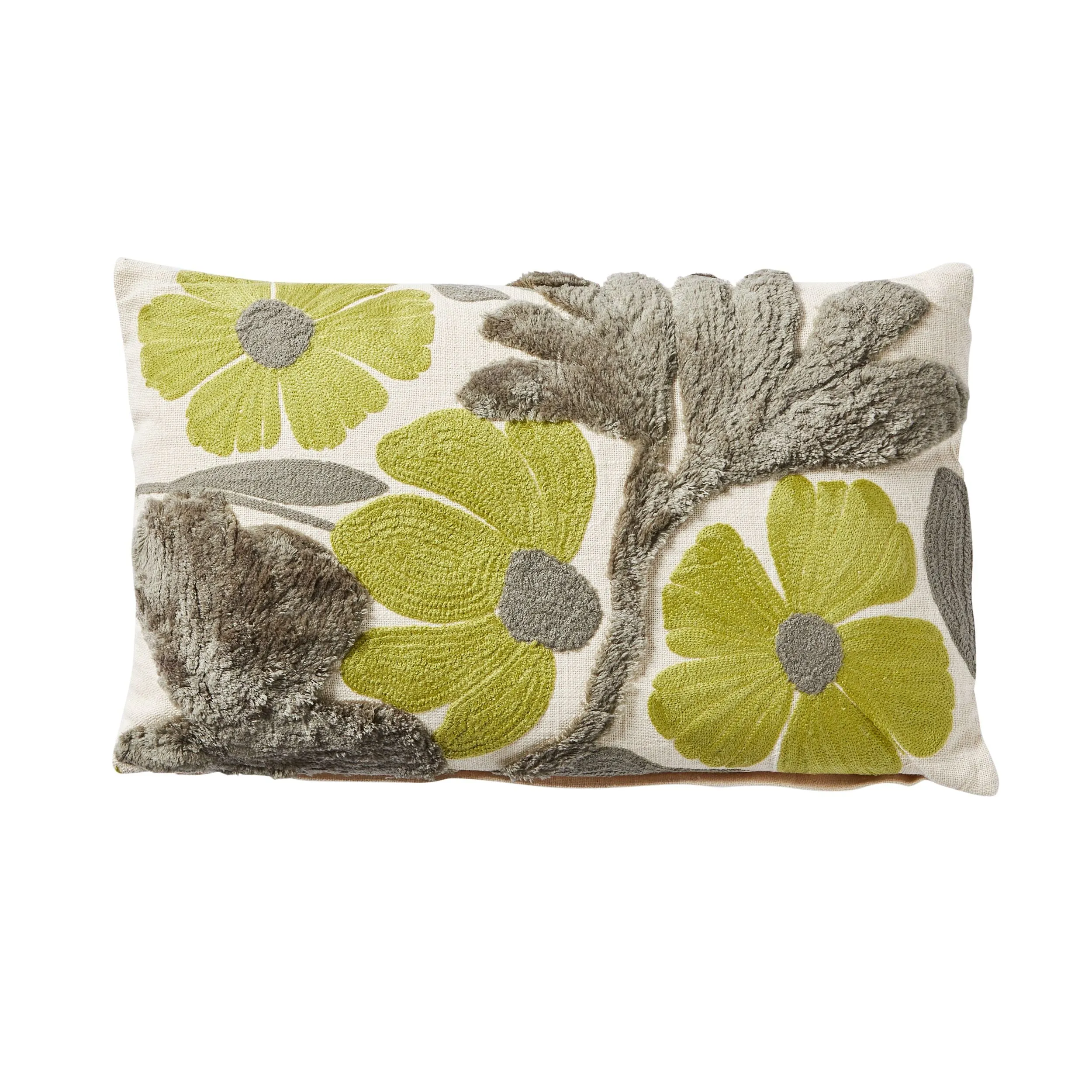 Embroidered Green Gambler Cushion 30x50Cm