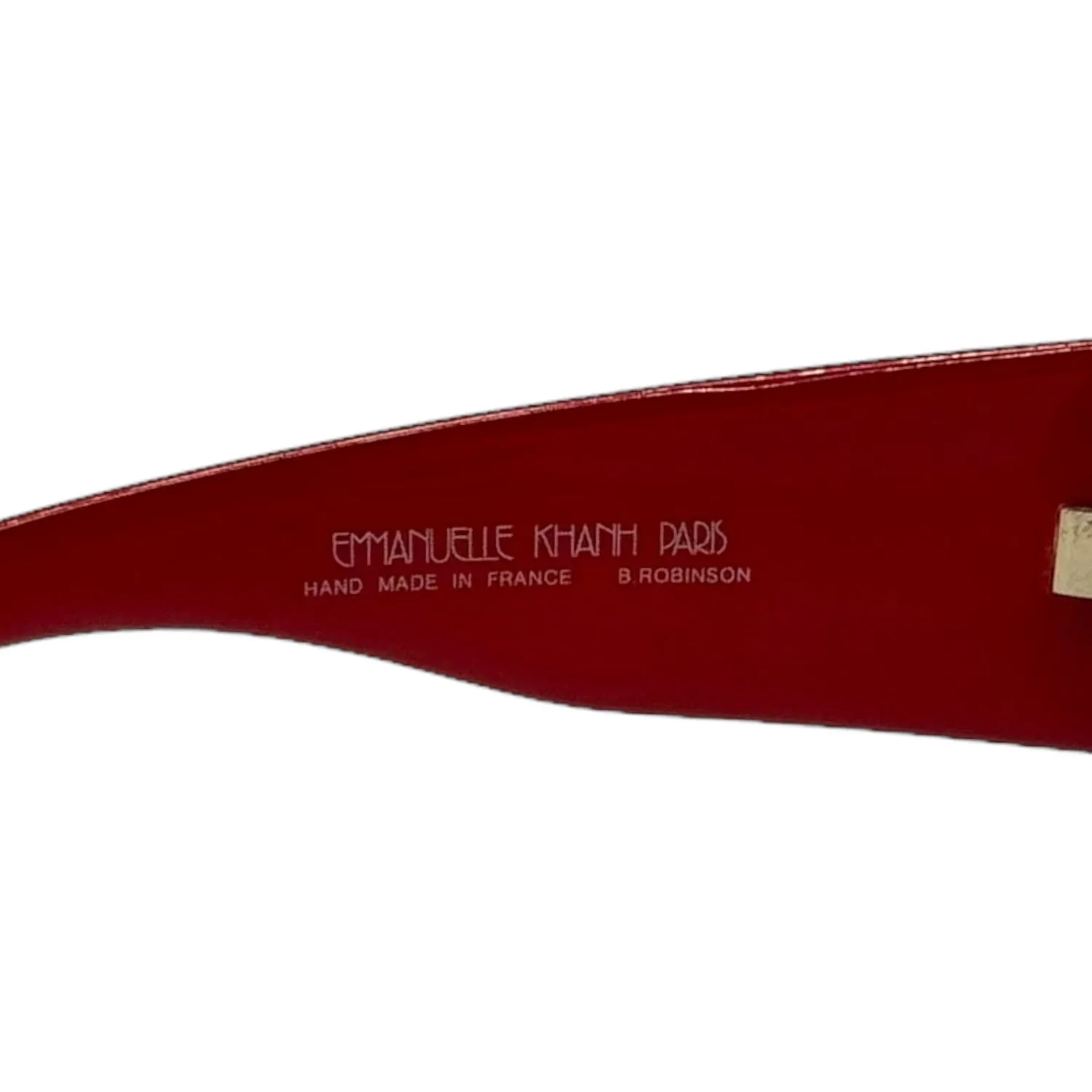 EMMANUEL KHANH Vintage Studded Sunglasses - Red