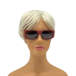EMMANUEL KHANH Vintage Studded Sunglasses - Red