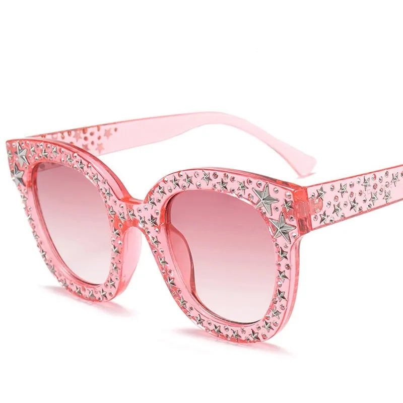 Faith Star Studded Cat Eye Sunglasses - 7 Colors