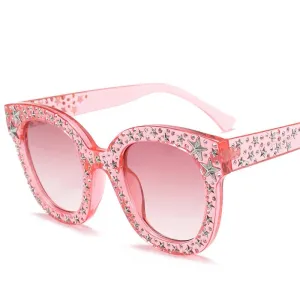 Faith Star Studded Cat Eye Sunglasses - 7 Colors