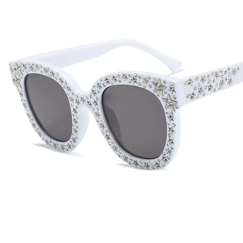 Faith Star Studded Cat Eye Sunglasses - 7 Colors
