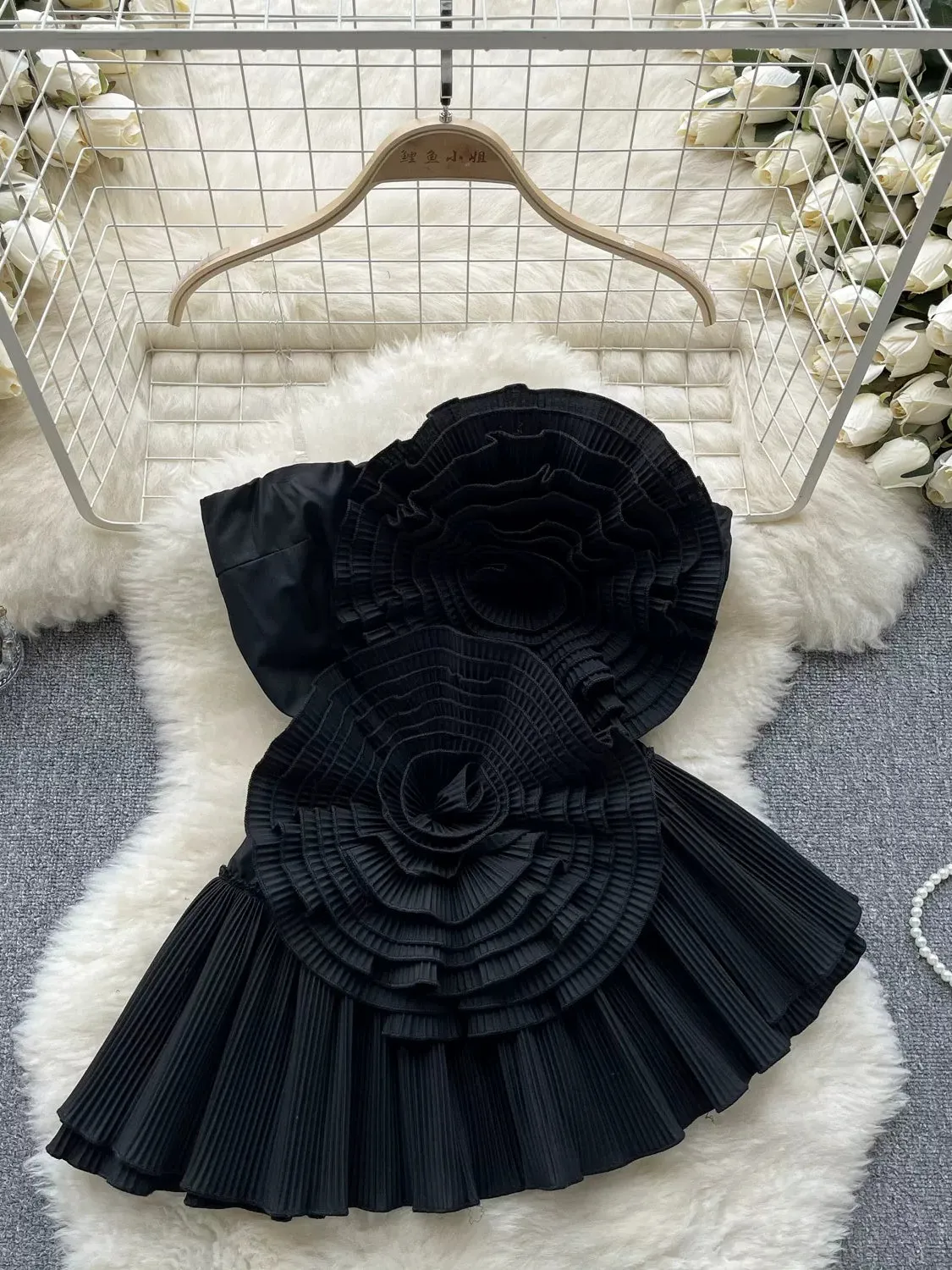 Fiery Ruffle Romance Dress
