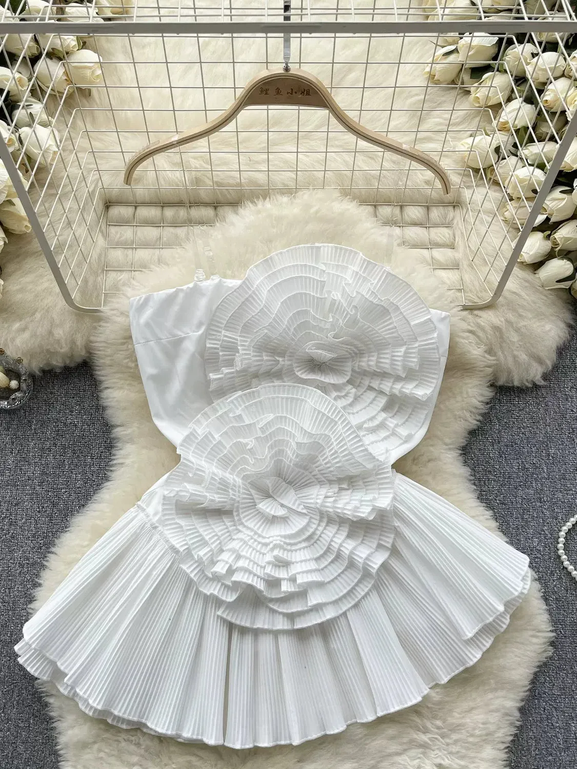 Fiery Ruffle Romance Dress