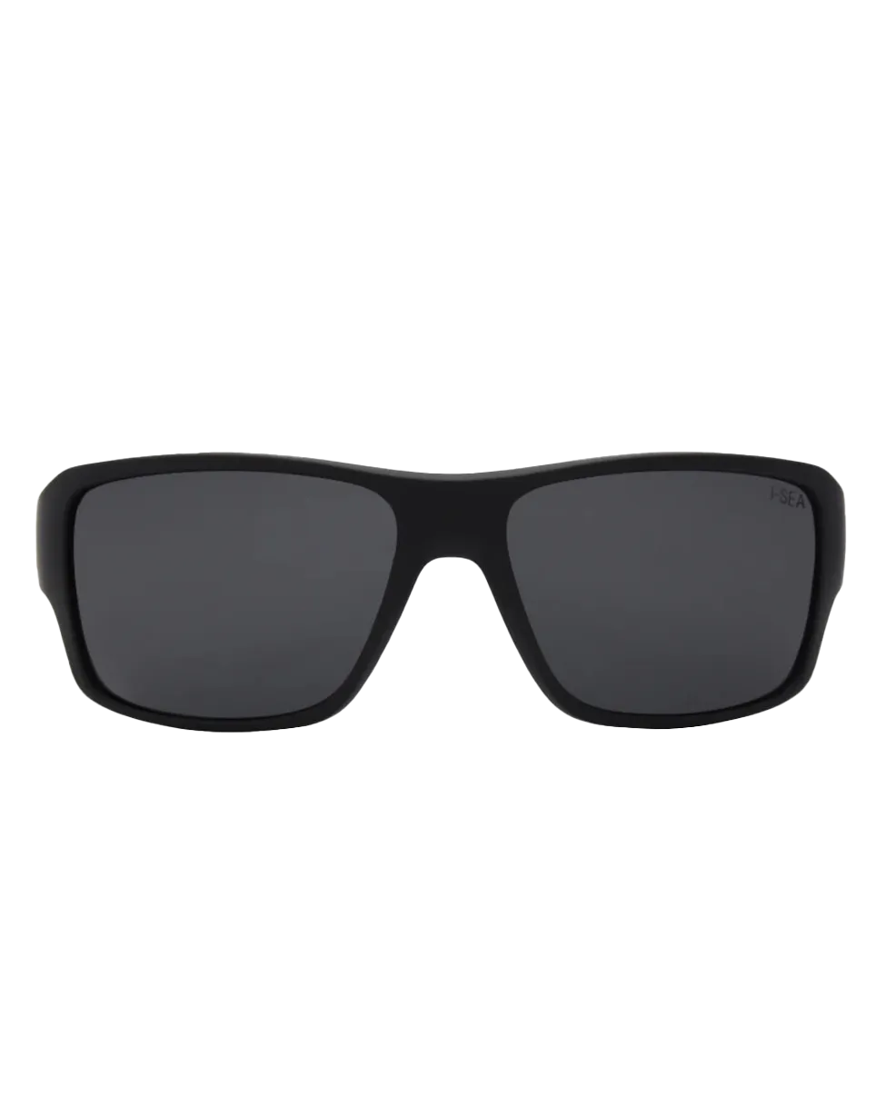 Freebird Polarised Sunglasses in Black Rubber & Smoke