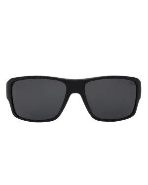Freebird Polarised Sunglasses in Black Rubber & Smoke