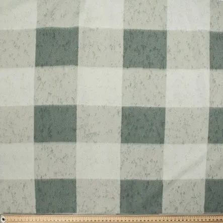 Grey Checks Printed Polar Fleece DSN #24