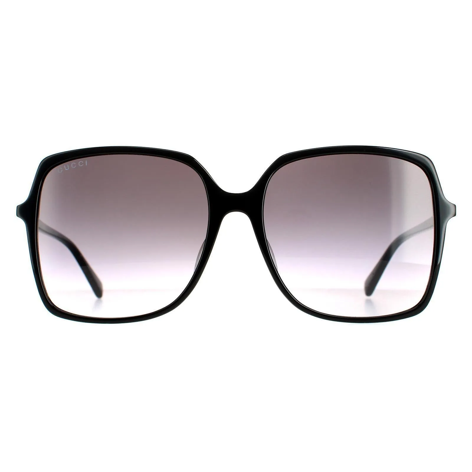 GUCCI Woman's Square Black Gray Gradient Sunglasses 58mm