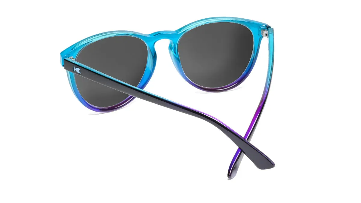 Knockaround 1 A.M. Snack Mai Tais Glossy Black Frame - Snow Opal Lens - Polarized Sunglasses