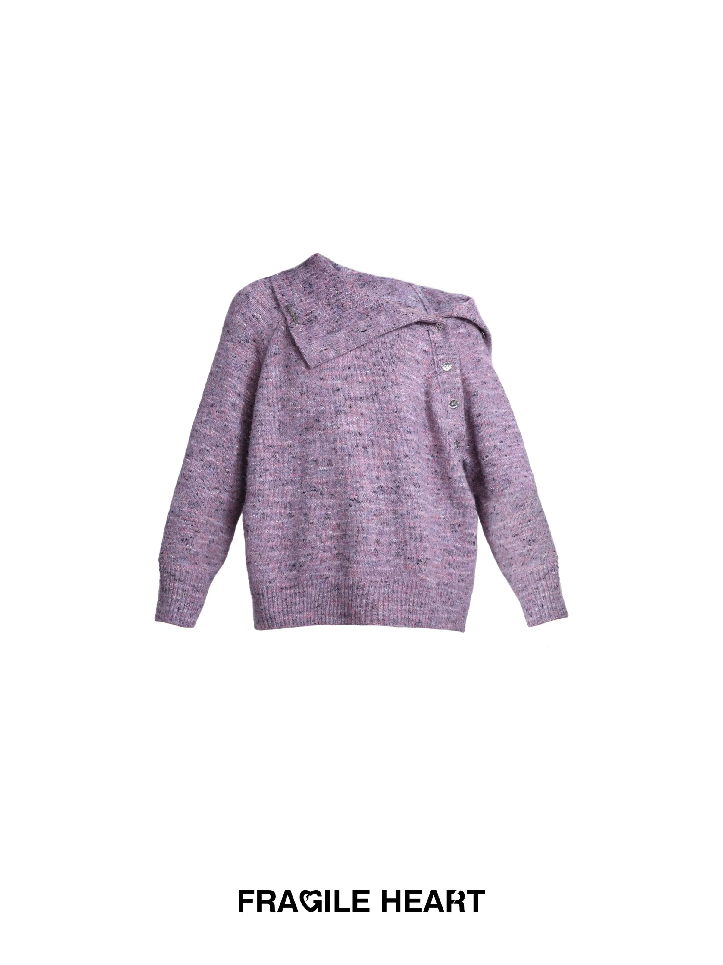 Lilac Twist Collar Sweater