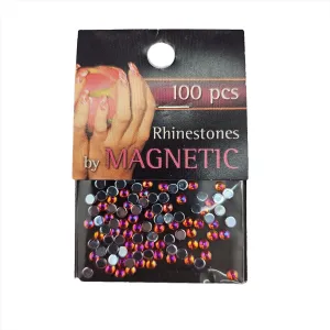 Magnetic Rhinestone Orange Ice Large 100 pcs