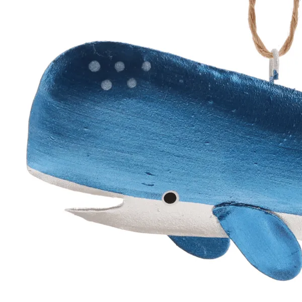 Metallic Whale Decoration