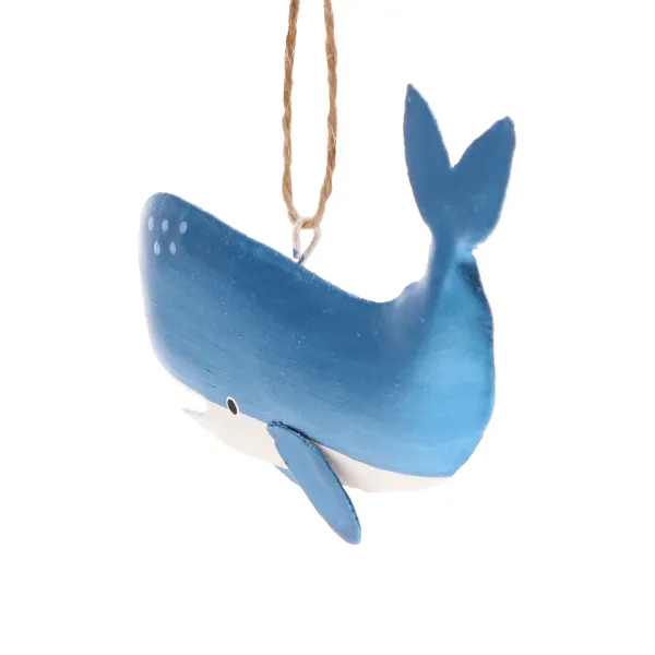 Metallic Whale Decoration
