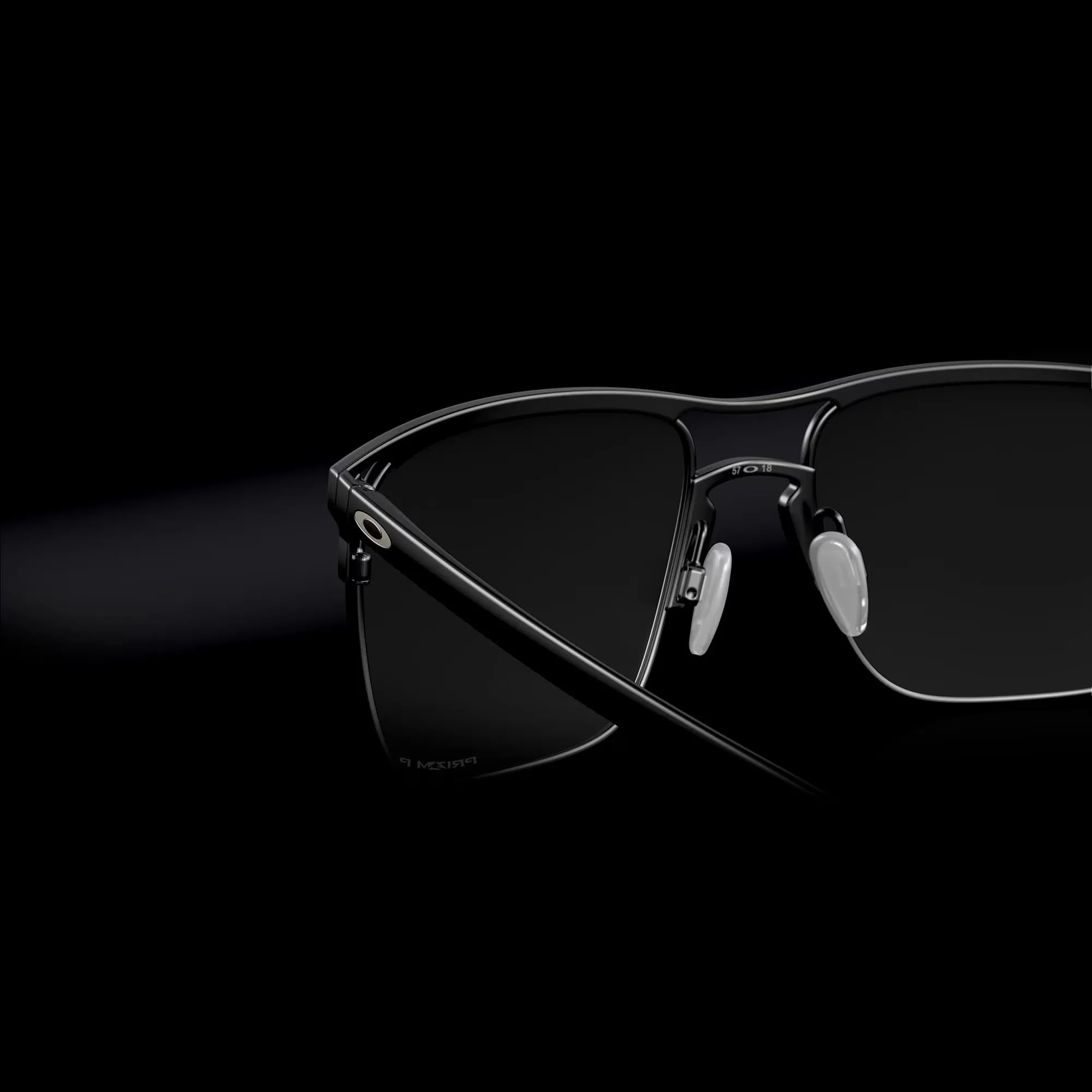 Oakley OO6048-0257 Men's OO6048 Holbrook Ti Square Sunglasses, Satin Black Prizm Black