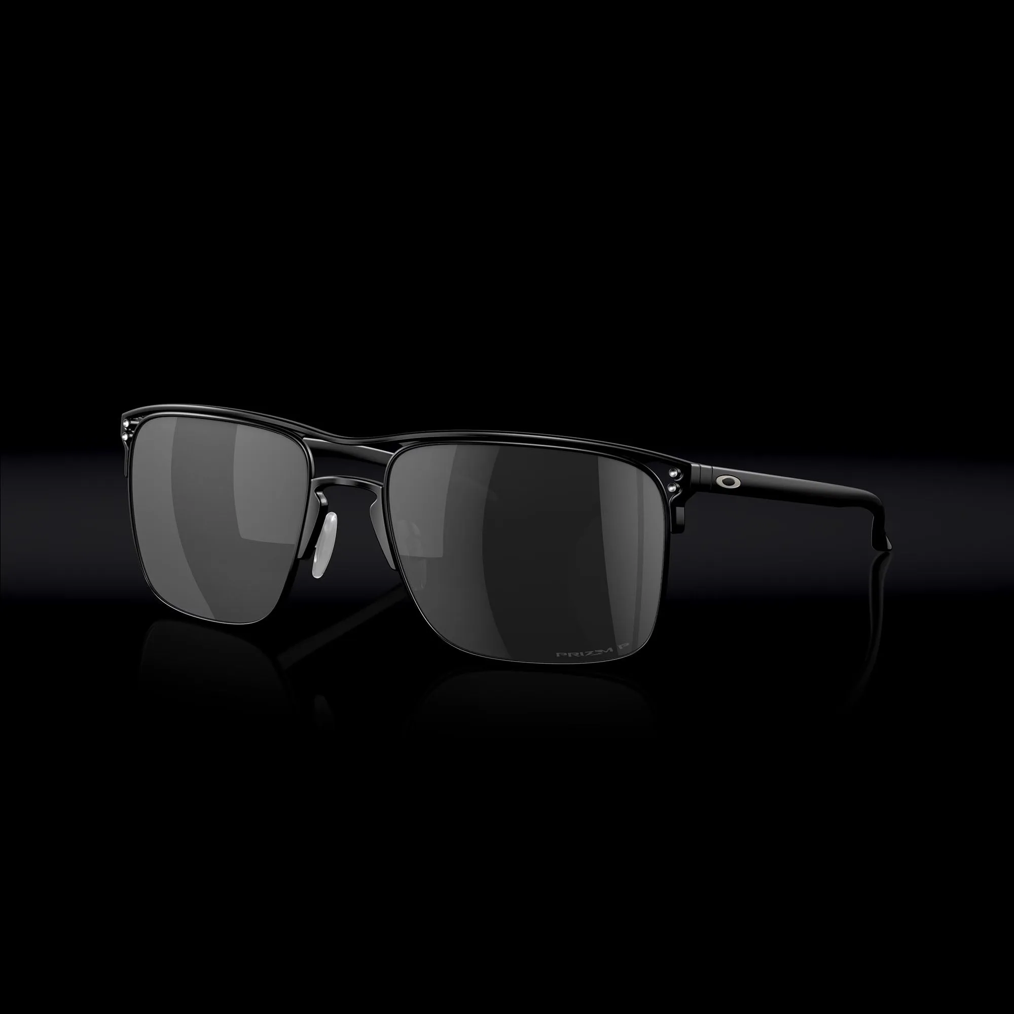 Oakley OO6048-0257 Men's OO6048 Holbrook Ti Square Sunglasses, Satin Black Prizm Black