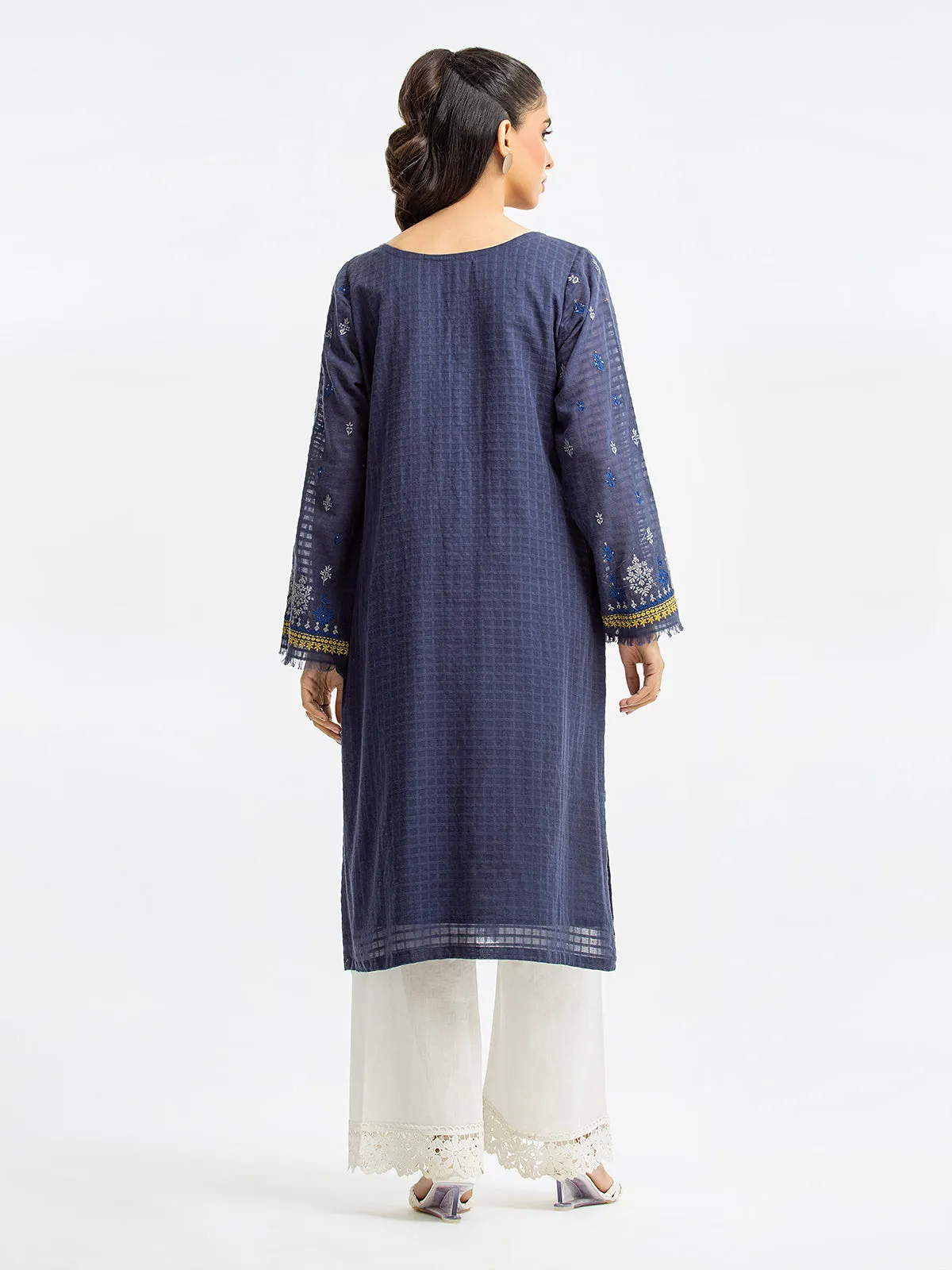 Pret 1Pc Embroidered Dobby Shirt - EWTKE23-69341S