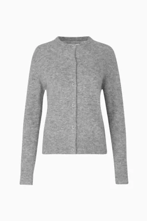 Samsøe Samsøe Nor Short Cardigan - Grey Melange