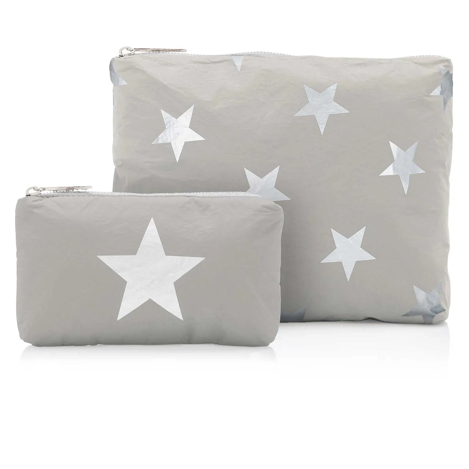 Set of Two - Organizational Packs - Earth Gray with Silver Stars