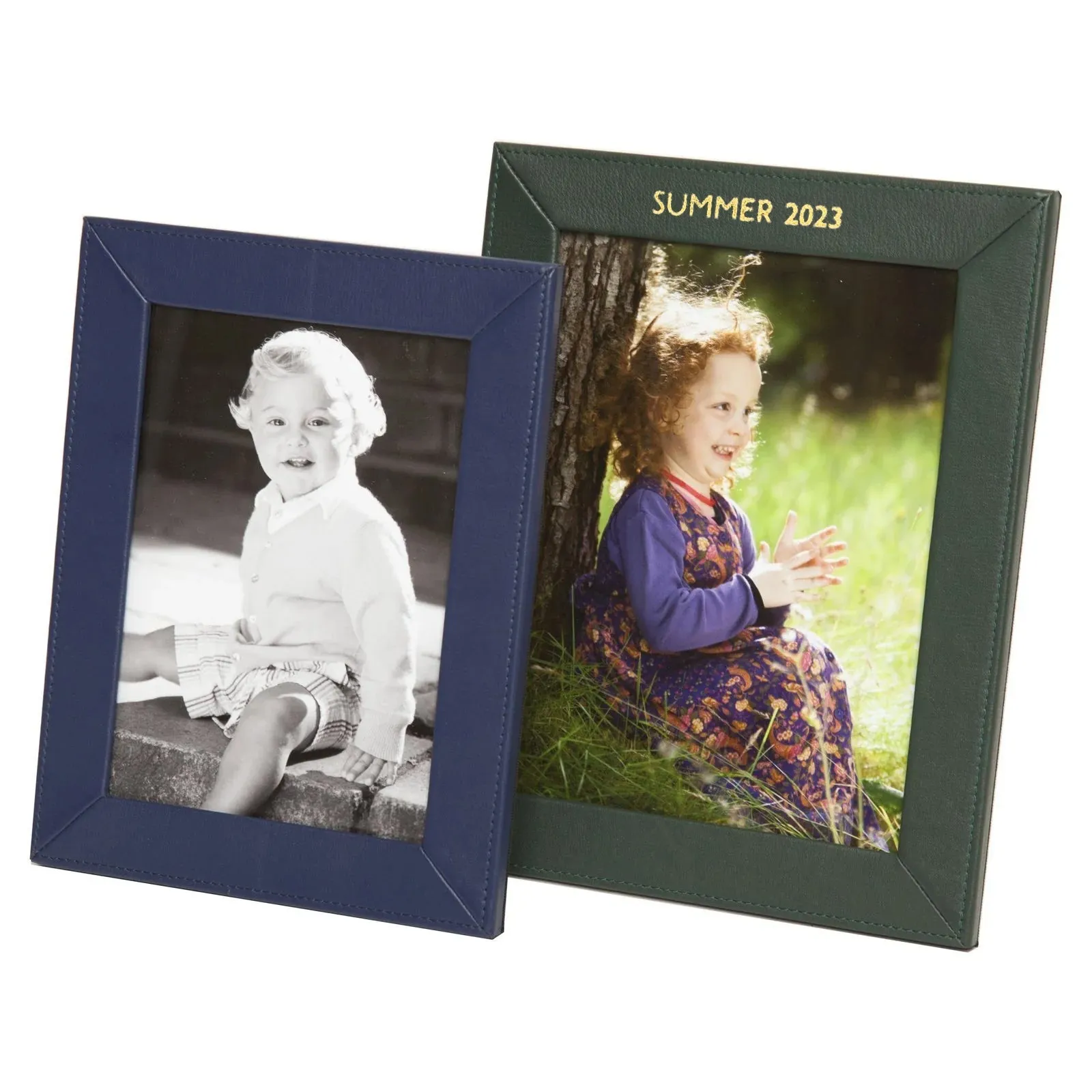 Slim Classic Leather Photo Frame