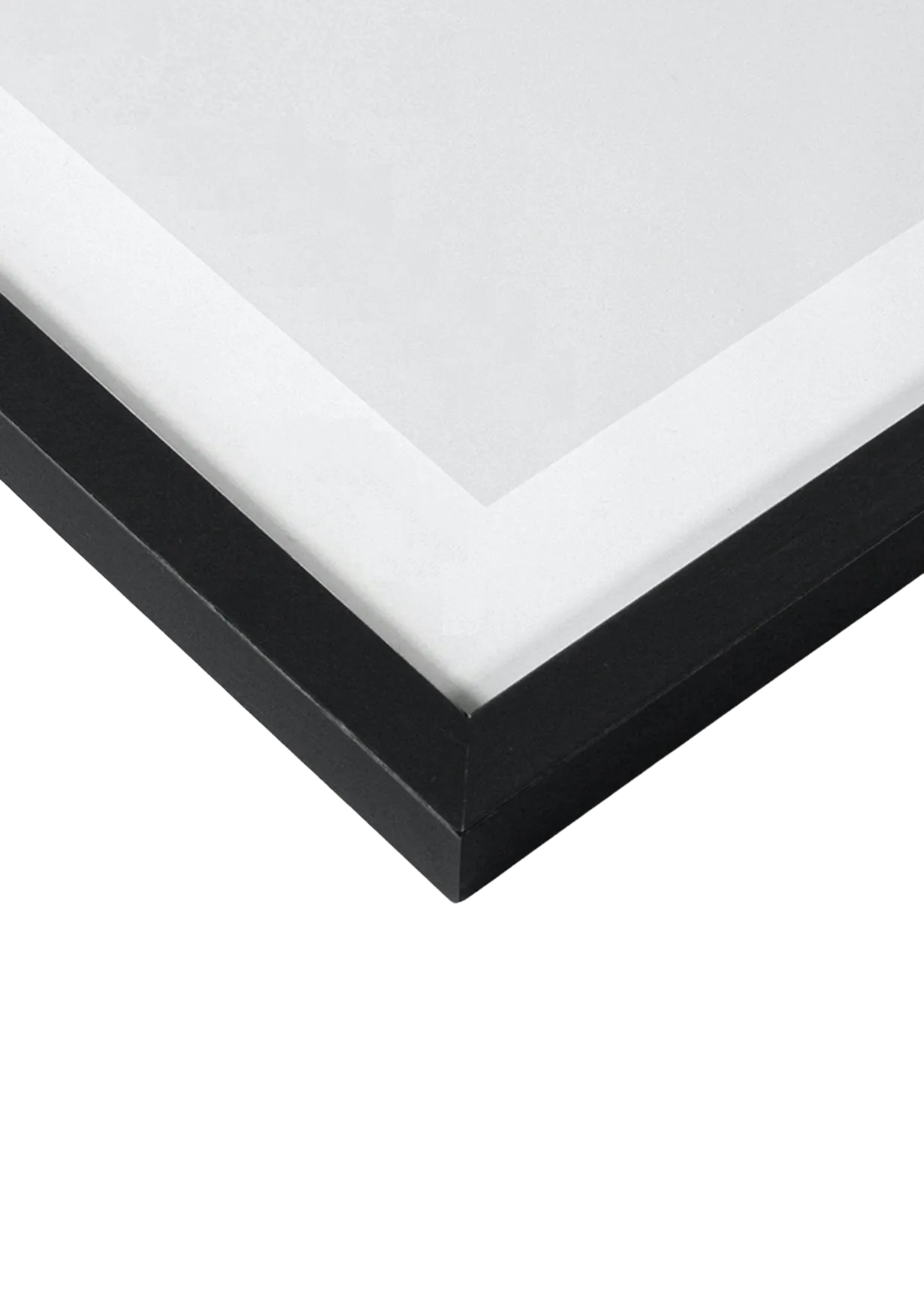 Smooth Black Wood Frame