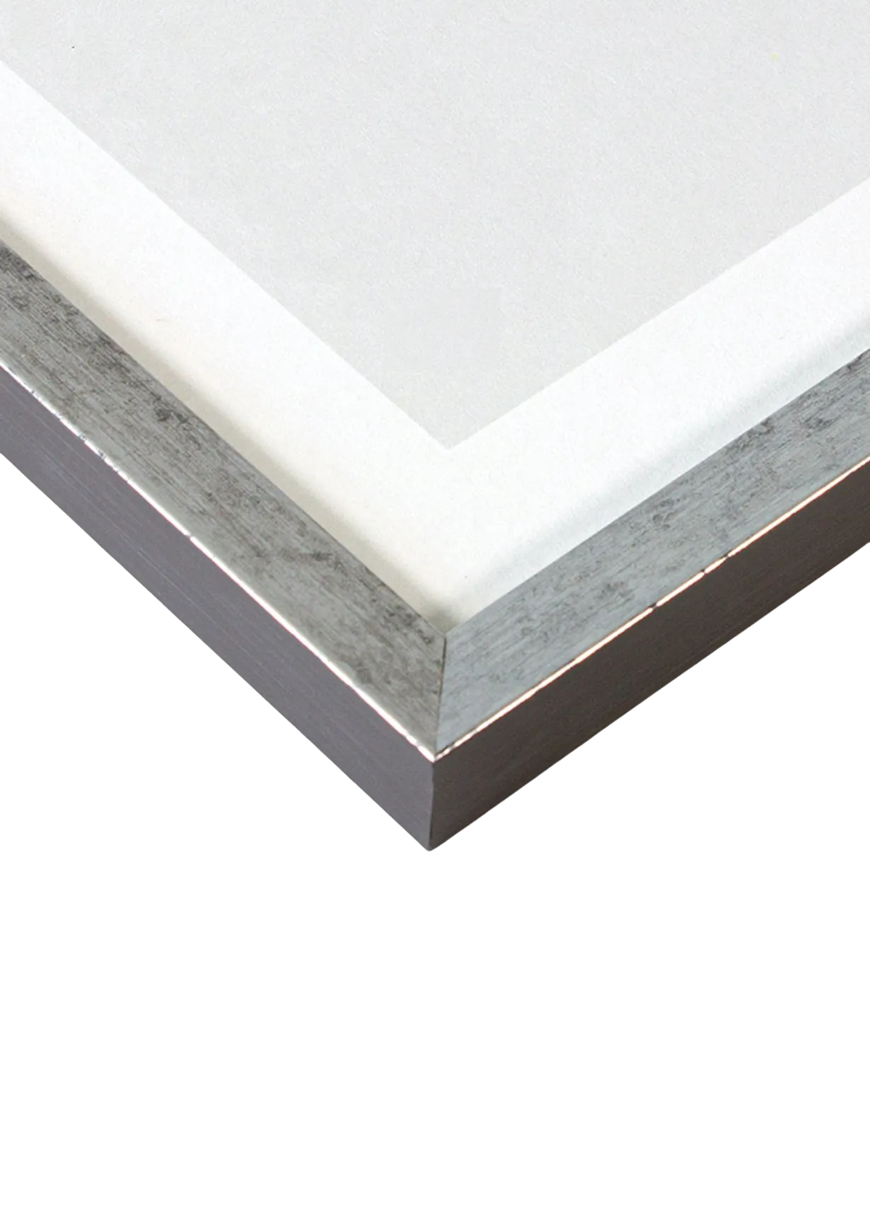 Stone Silver Wood Frame