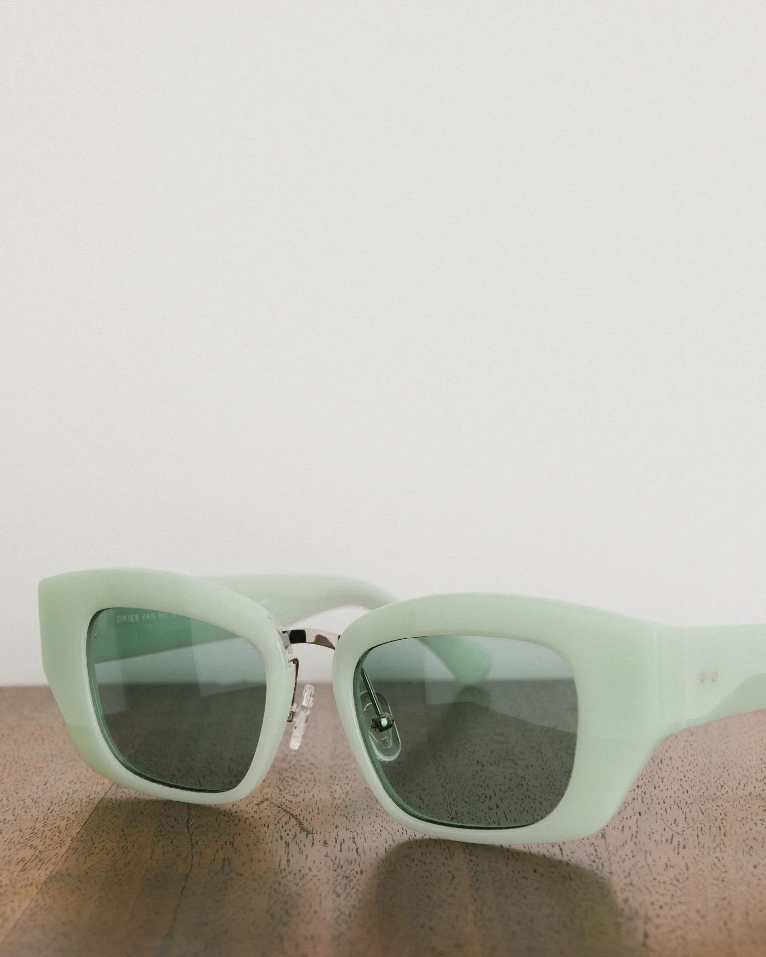Sunglasses in Mint, Silver, and Green