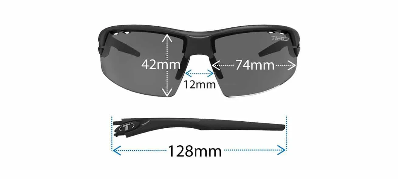 Tifosi CRIT Blackout LNF Reader Sunglasses  2.5
