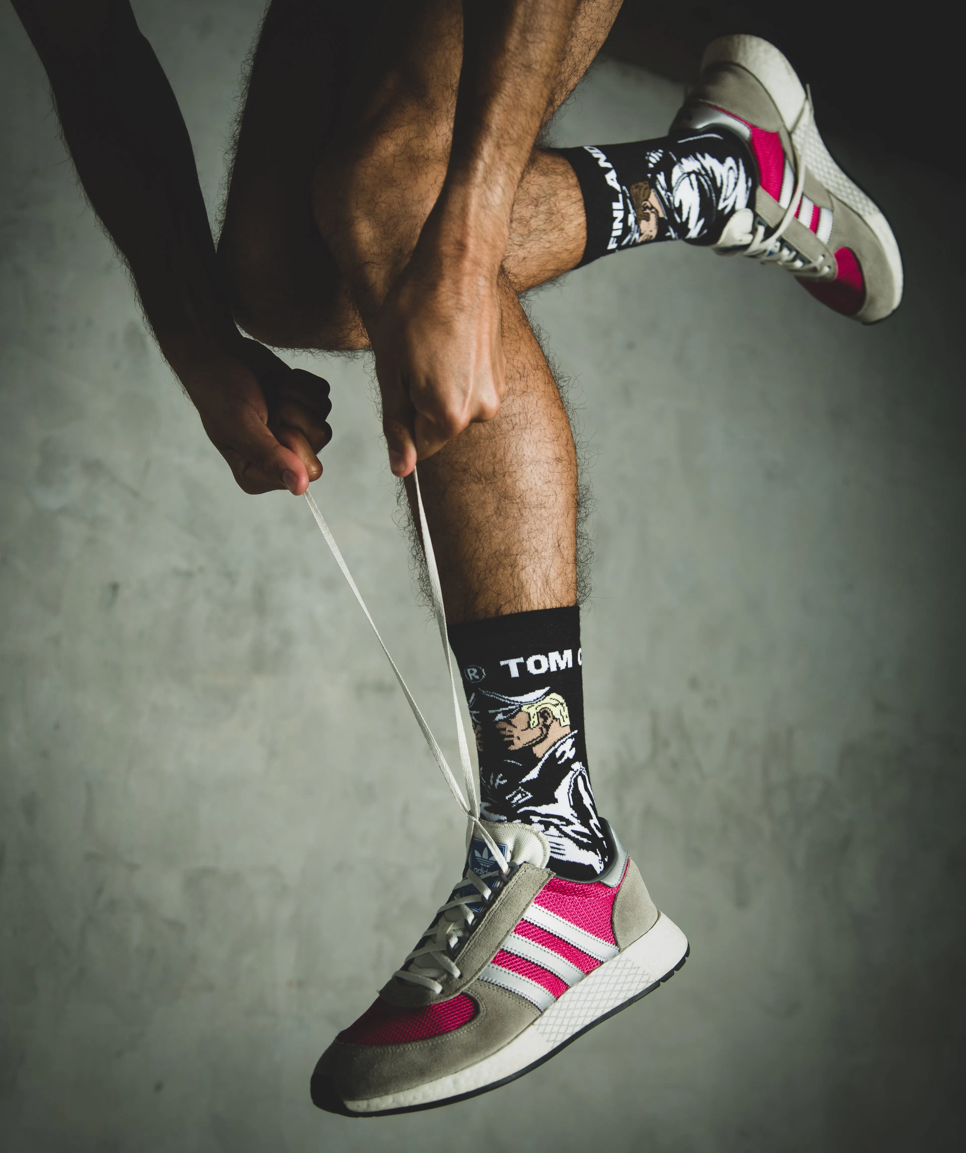 TOM OF FINLAND LEATHER DUO SOCKS